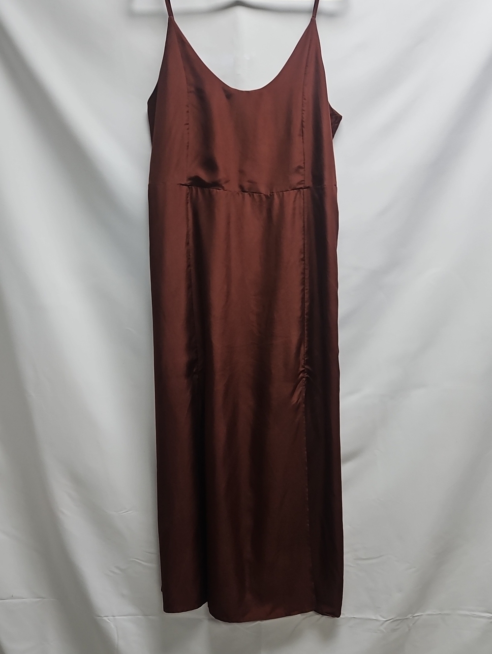 Intimately Free People 100% Silk Rust Maxi Slip Dress Boho Size M